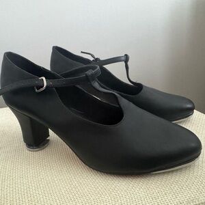 SoDanca T Strap Black Character/Tap Shoes size 7.5